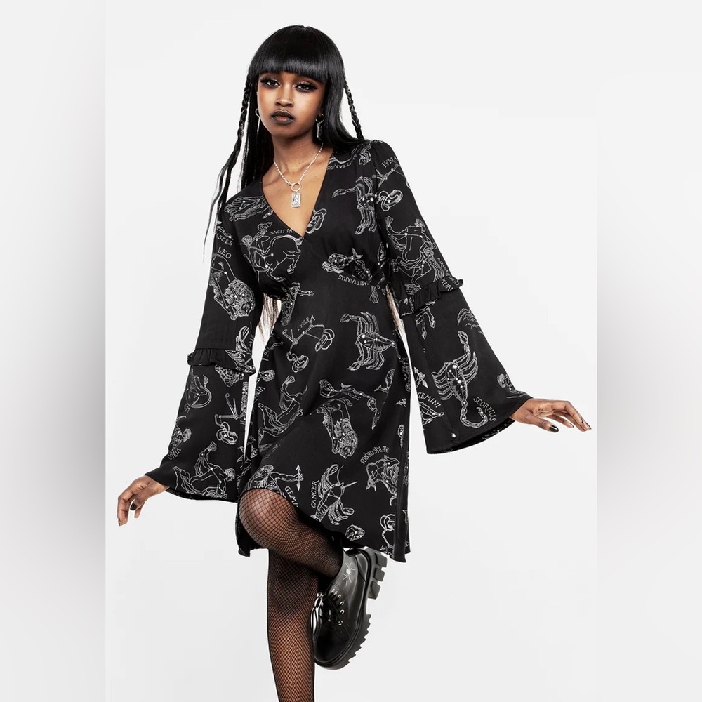 Disturbia Zodiac Print Women's Dress